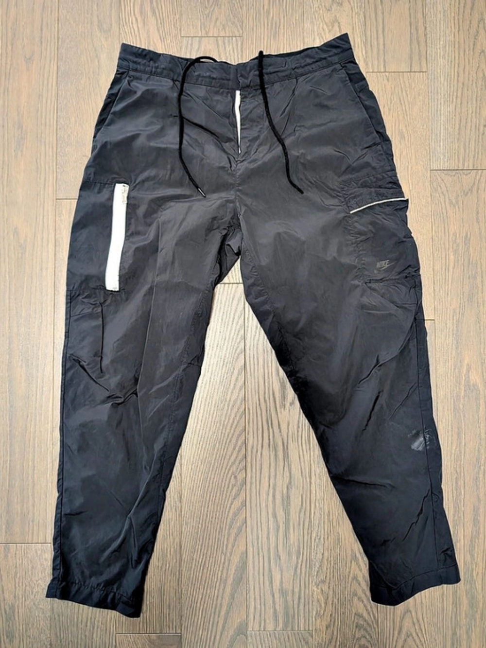 Nike Club Woven Cargo Pants Black Waist 32 Medium